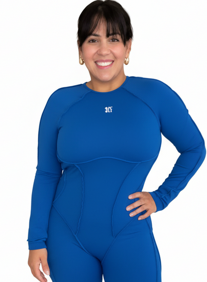 Sofia Silhouette Bodysuit- Royal Blue