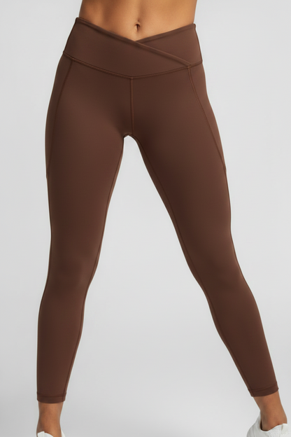 V Leggings Fig Brown