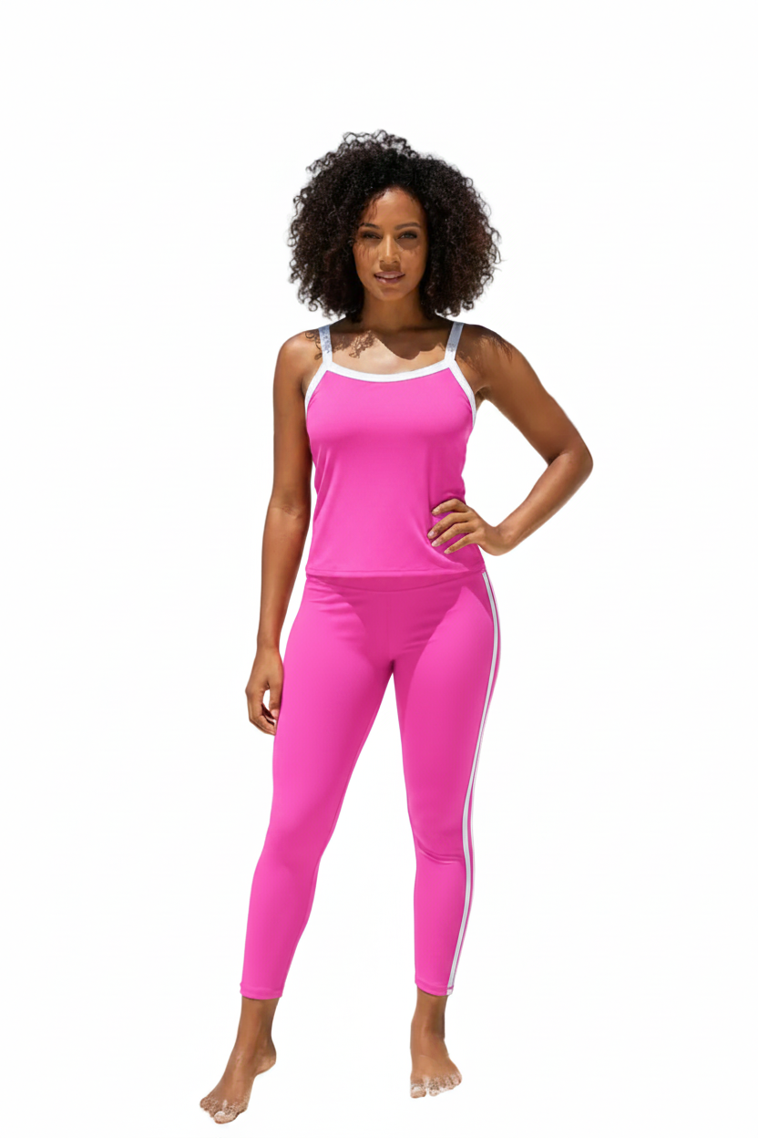 Stephanie Set in Bubblegum Pink