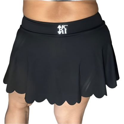 Wave Skirt in  Black